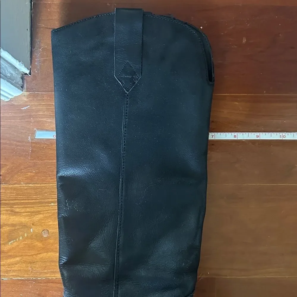 Mango knee high pointed toe heeled cowboy boots - Picture 7 of 8